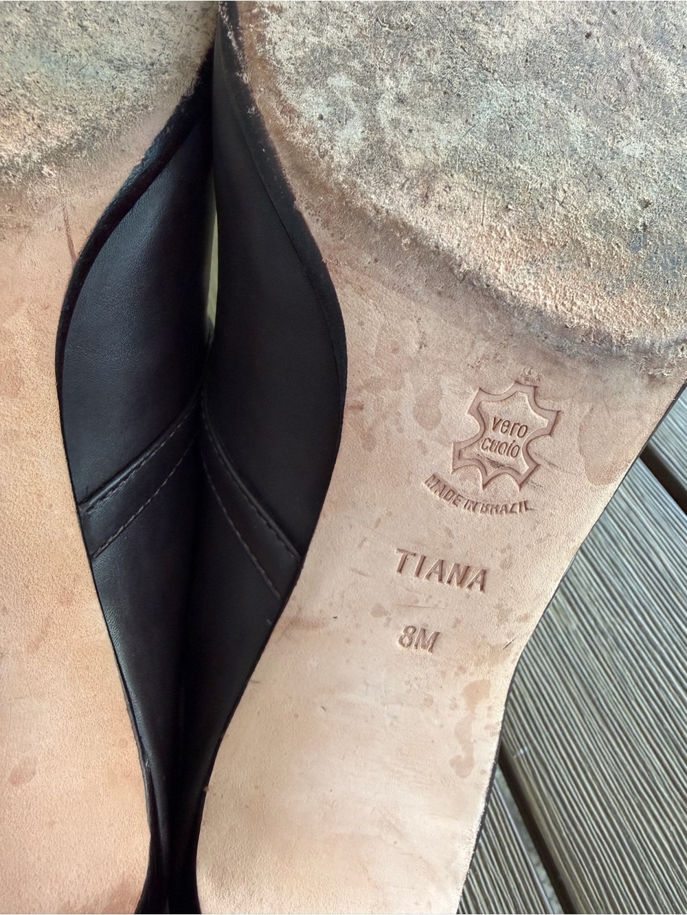 Brighton Tiana Brown Leather Croc Embossed Mule Heels Buckle Loafers Size 8M - Picture 10 of 12